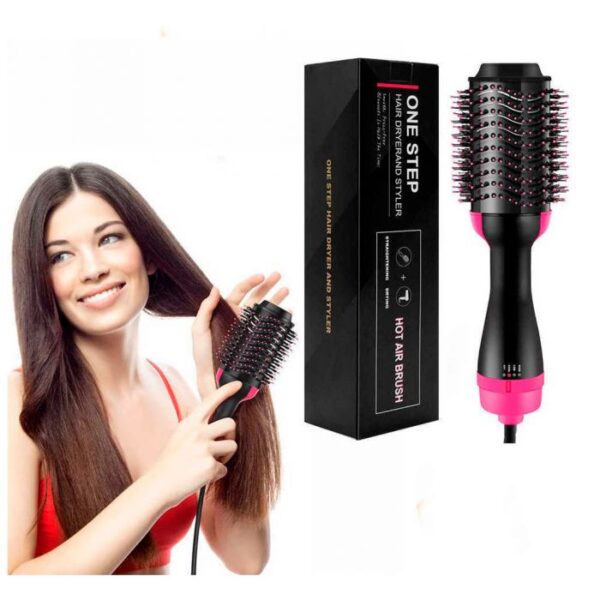 One Step Hot Air Brush (dryer + Styler) Brush For Fast Drying,straightening,curling